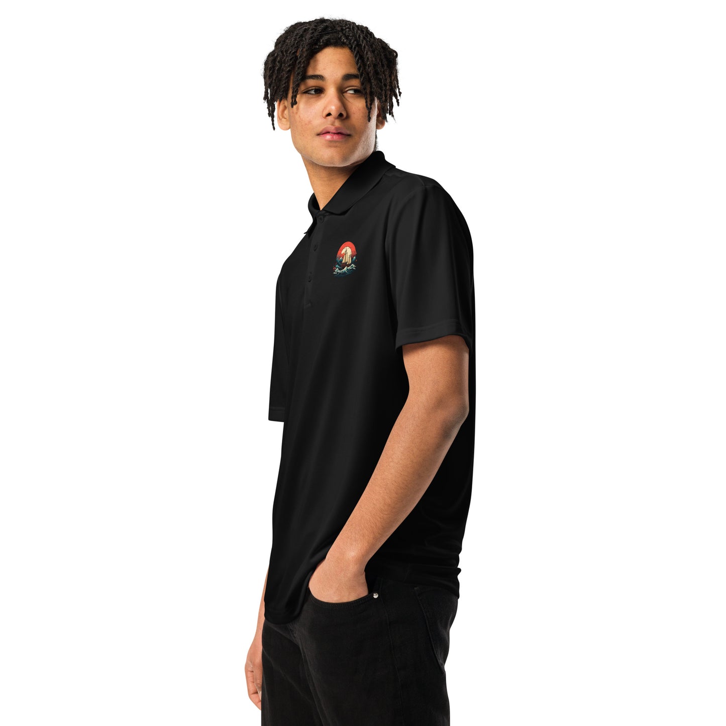 Adidas Premium Waves Design Polo Shirt