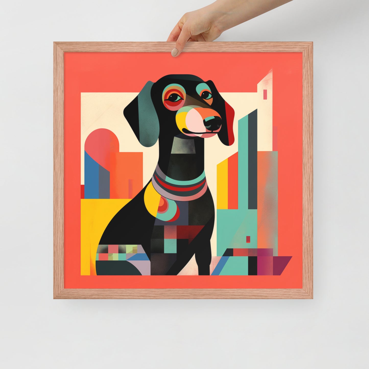 Framed Sausage Dog Poster